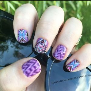 **Bundle of 3 Unique Aztec Styled nail wraps**